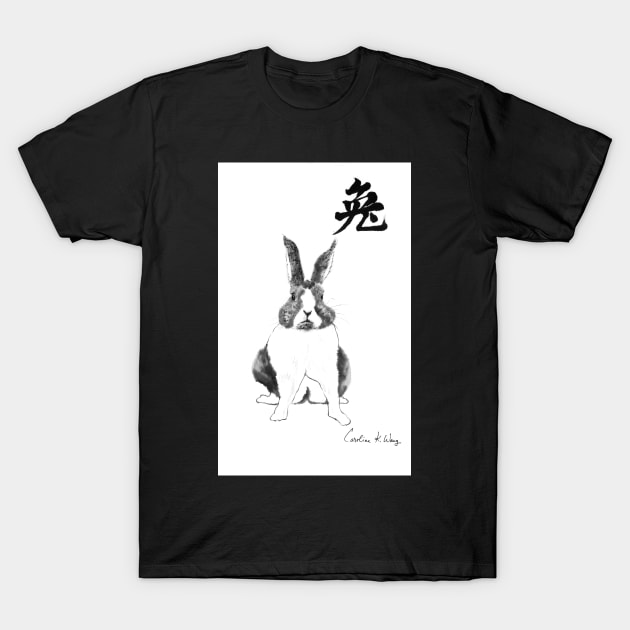 Zodiac- Rabbit T-Shirt by Cwang